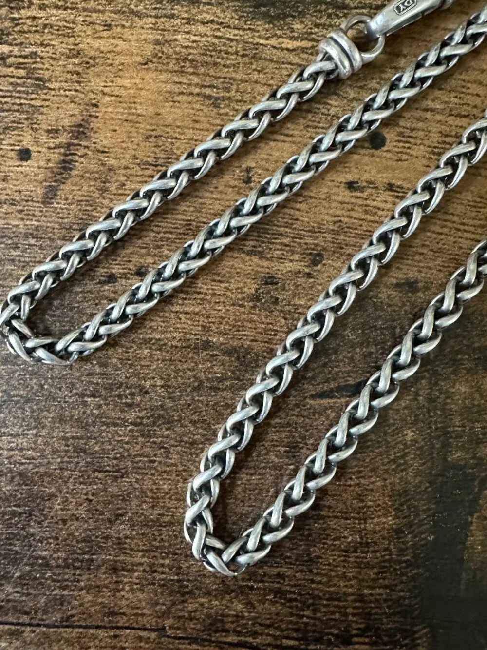 David Yurman Wheat Chain Necklace in Sterling Silver - 4mm - 24